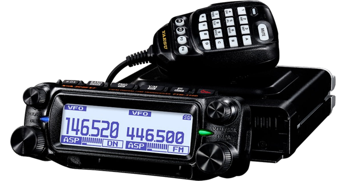 Yaesu FTM-310DE ASP dual-band super DX transceiver met groot helder display en multifunctionele handmicrofoon