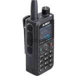Zijkant Alinco DJ-W70HE handheld uhf/vhf transceiver voor de 2m en 70cm band. 