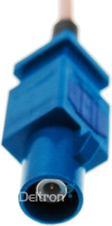 Close-up van de Fakra connector Male uit de Fakra naar UHF adapterset