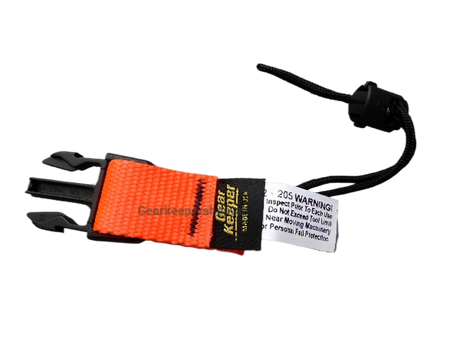 Close up van de Gear Keeper AC0-0204 Side release male accessoire waaraan je gereedschap kunt bevestigen