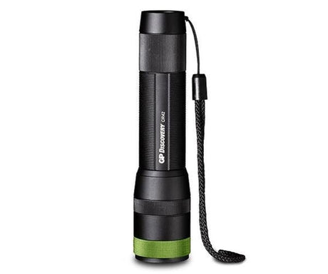 GP CR42 zaklamp met polskoord. met een lichtsterkte van 1000 lumen, instelbaar in 4 standen inclusief SOS