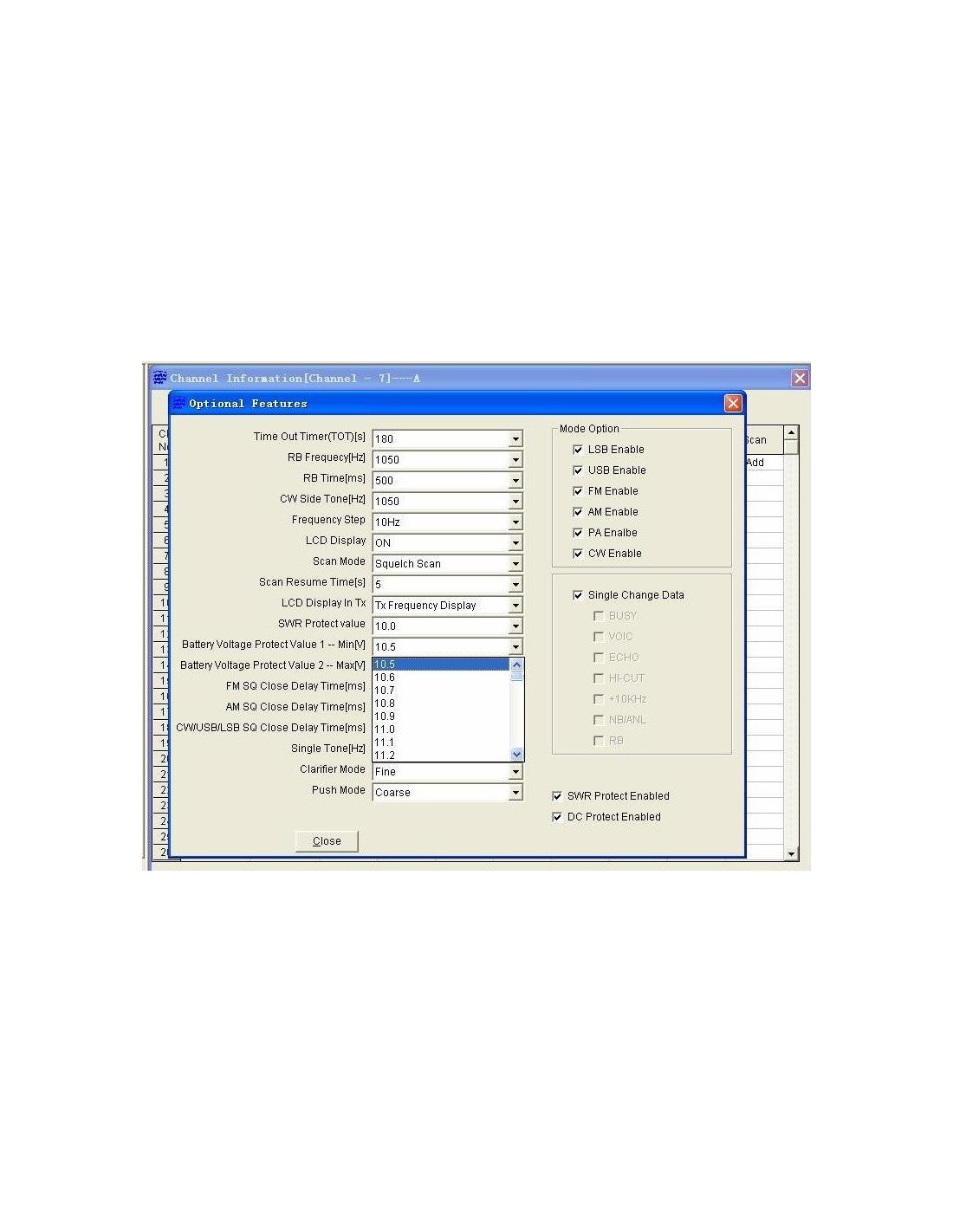 CRT SS6900 Blue V8 VOX Compact 27MHz 10M