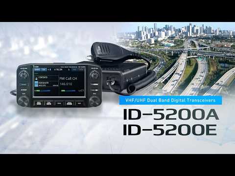 Introductievideo van de ICOM ID-5200 dual band transceiver D-star en waterfall